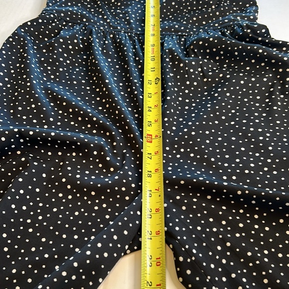 3/$25 Band of Gypsies Bustier Blk/Wht Fleck Wide Legs Spag Strap Jumpsuit. Sz M - Picture 9 of 12